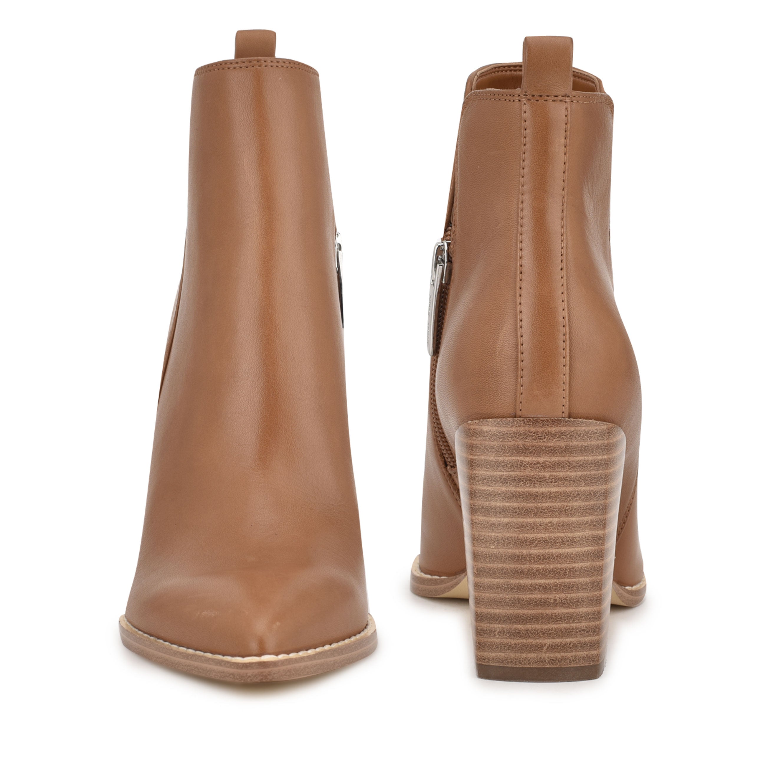 Birds Block Heel Booties